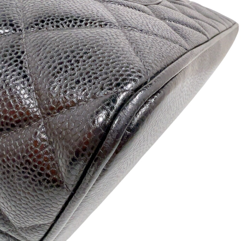 シャネル CHANEL 復刻トート A01804   ブラック シルバー金具 キャビアスキン レディース ハンドバッグ