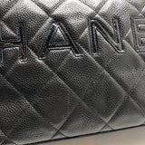 シャネル CHANEL ロゴ スモールボストンバッグ ソフトキャビア・パテント レディース ハンドバッグ