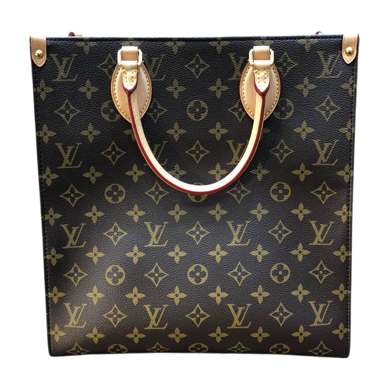 ルイ・ヴィトン LOUIS VUITTON サックプラPM M46263 ブラウン/ゴールド金具 モノグラム ユニセックス トートバッグ