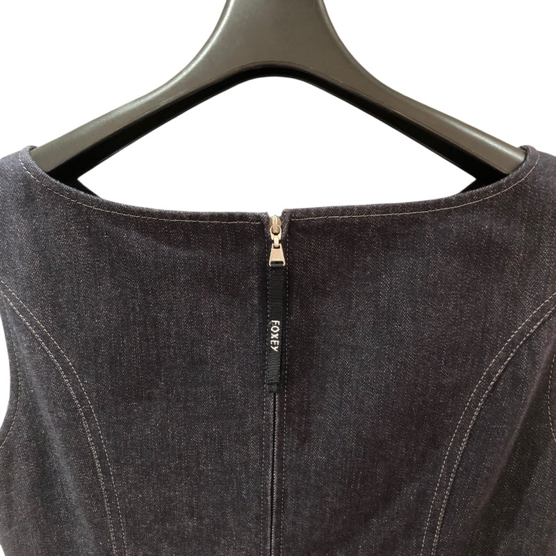 フォクシー ニューヨーク FOXEY NEW YORK デニムノースリーブ