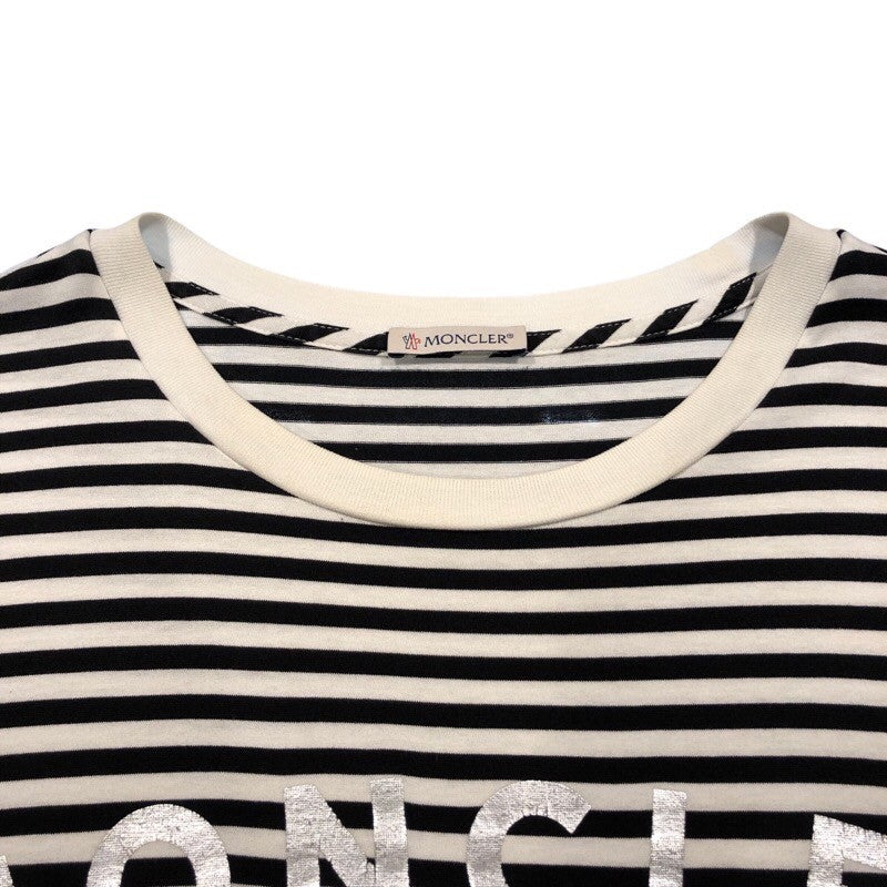 モンクレール MONCLER ボーダーロゴプリントTシャツ