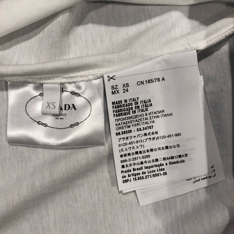 プラダ PRADA ノースリーブワンピース 3501B ホワイト コットン レディース ワンピース