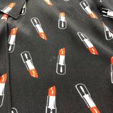 サンローラン SAINT LAURENT リップ柄シルクシャツ 395733 Y343J シルク レディース 長袖シャツ