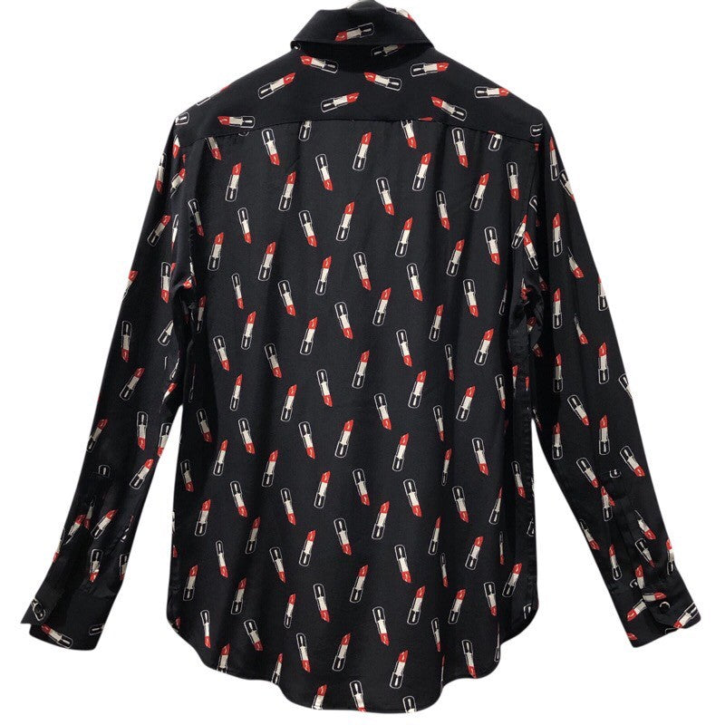 サンローラン SAINT LAURENT リップ柄シルクシャツ 395733 Y343J シルク レディース 長袖シャツ