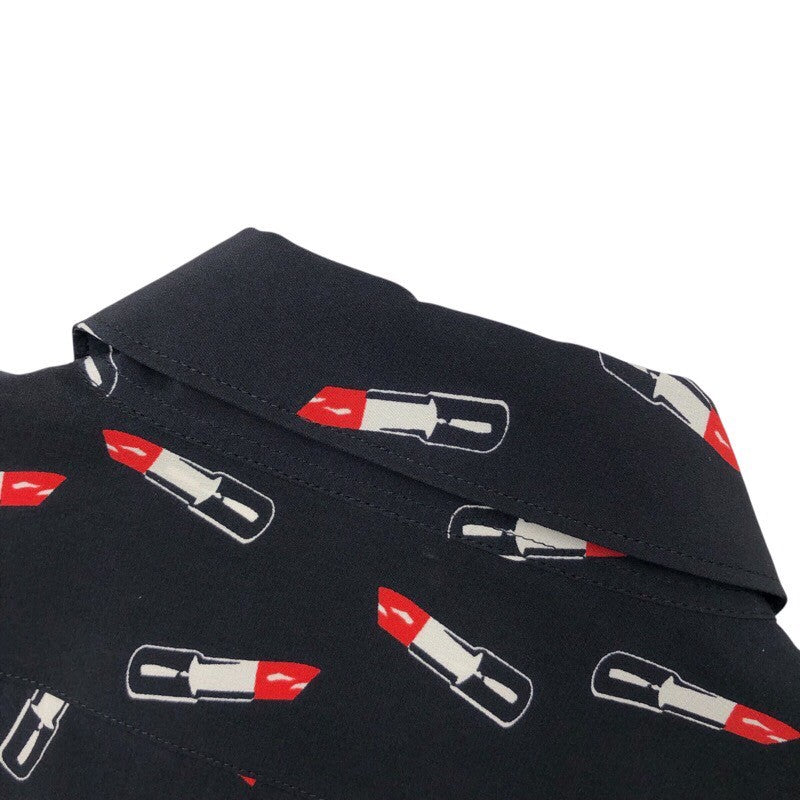 サンローラン SAINT LAURENT リップ柄シルクシャツ 395733 Y343J シルク レディース 長袖シャツ