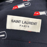 サンローラン SAINT LAURENT リップ柄シルクシャツ 395733 Y343J シルク レディース 長袖シャツ
