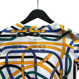 エルメス HERMES 総柄プリントTシャツ コットン レディース 半袖シャツ