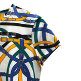 エルメス HERMES 総柄プリントTシャツ コットン レディース 半袖シャツ