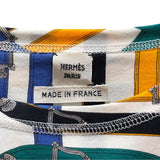エルメス HERMES 総柄プリントTシャツ コットン レディース 半袖シャツ
