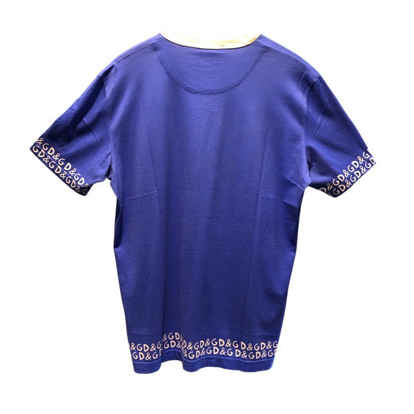 ドルチェ＆ガッバーナ Dolce & Gabbana ロゴプリントTシャツ G8IA8T コットン メンズ 半袖Ｔシャツ