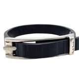 ポール・スミス Paul Smith レザーブレスレット ブラック シルバー金具 レザー/メタル アクセサリー