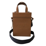 フェンディ FENDI ゴートゥショッパー Sサイズ スモール 2Wayショルダーバッグ 7VA584 AMAC ブラウン カーフレザー レディース ショルダーバッグ