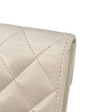 シャネル CHANEL マトラッセ カードケース AP3827 ホワイト シャイニーラム レディース カードケース