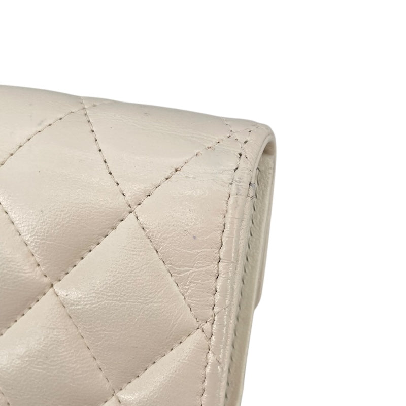 シャネル CHANEL マトラッセ カードケース AP3827 ホワイト シャイニーラム レディース カードケース