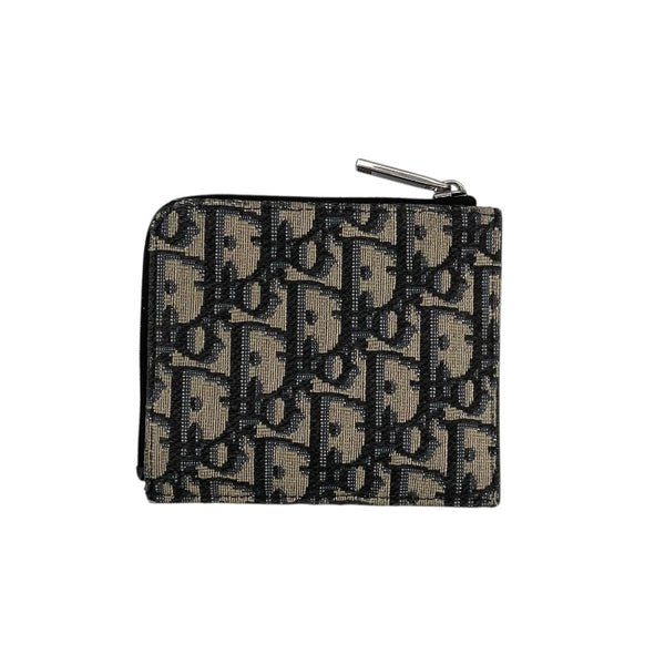 ディオールオム DIOR HOMME オブリーク コインパース ネイビー オブリークジャガード レディース コインケース