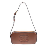 セリーヌ CELINE キュイルトリオンフ　ミニカメラバッグ 10J583 タン スムースカーフ レディース ショルダーバッグ