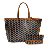 ゴヤール GOYARD サンルイPM ブラック×タン ゴヤールディンキャンバス ユニセックス トートバッグ