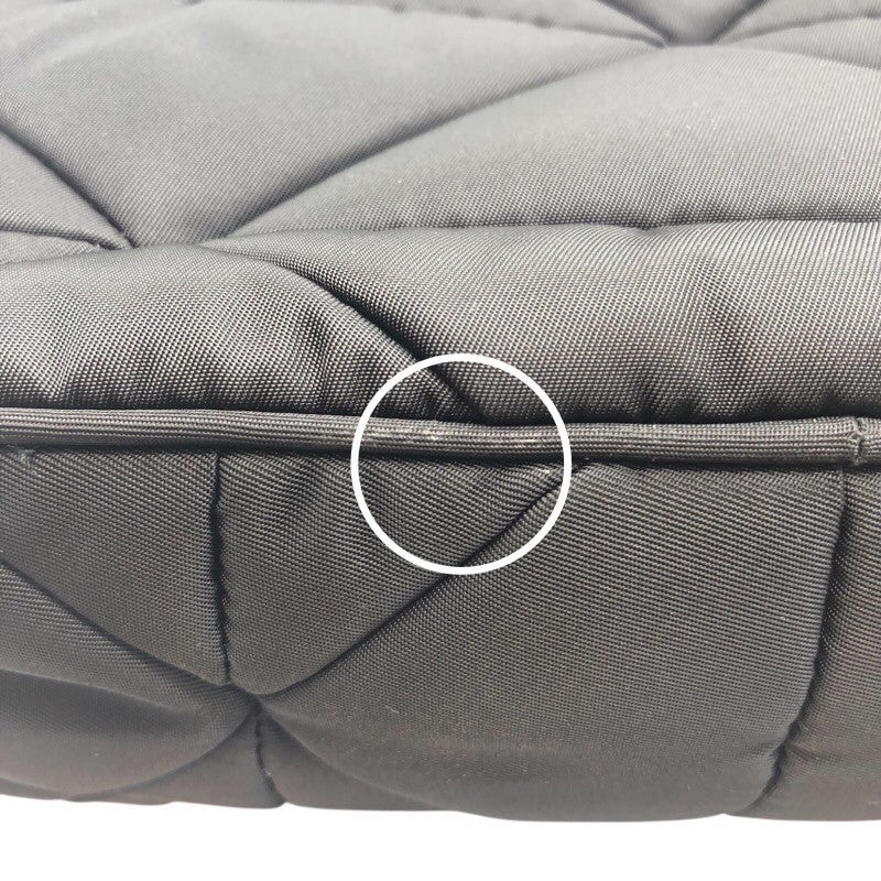 プラダ PRADA パデッドRe-Nylon ショルダーバッグ 1BC151 ブラック ×シルバー金具 ナイロン レディース ショルダーバッグ