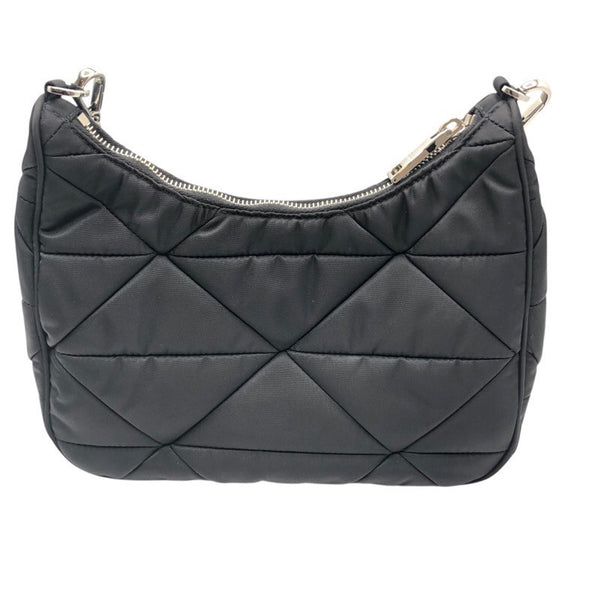 プラダ PRADA パデッドRe-Nylon ショルダーバッグ 1BC151 ブラック ×シルバー金具 ナイロン レディース ショルダーバッグ