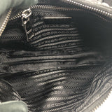 プラダ PRADA パデッドRe-Nylon ショルダーバッグ 1BC151 ブラック ×シルバー金具 ナイロン レディース ショルダーバッグ