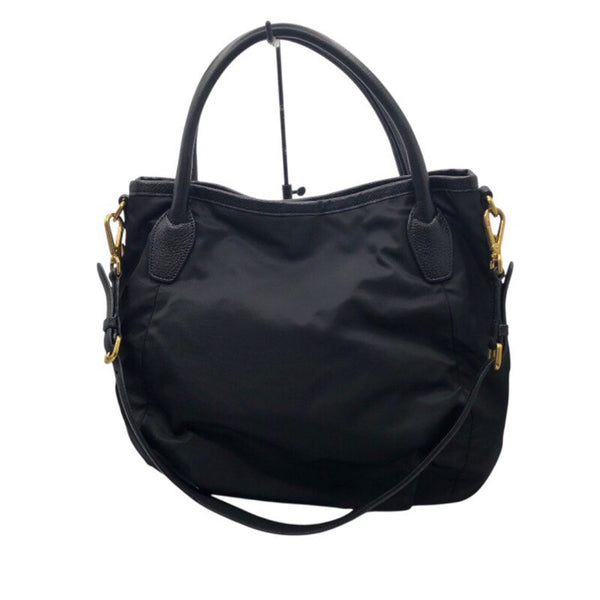 プラダ PRADA ナイロン 2Wayトートバッグ BR4420 ブラック×GD金具 ナイロン/レザー レディース トートバッグ