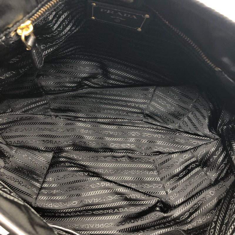 プラダ PRADA ナイロン 2Wayトートバッグ BR4420 ブラック×GD金具 ナイロン/レザー レディース トートバッグ