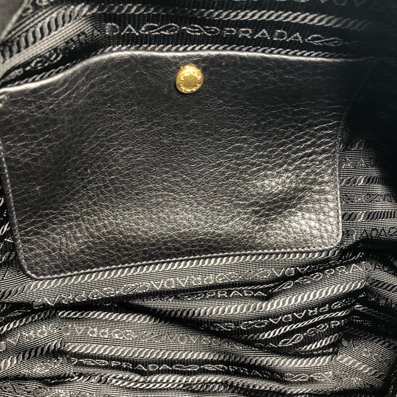 プラダ PRADA ナイロン 2Wayトートバッグ BR4420 ブラック×GD金具 ナイロン/レザー レディース トートバッグ