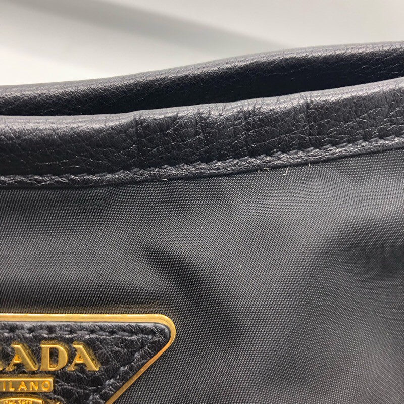 プラダ PRADA ナイロン 2Wayトートバッグ BR4420 ブラック×GD金具 ナイロン/レザー レディース トートバッグ