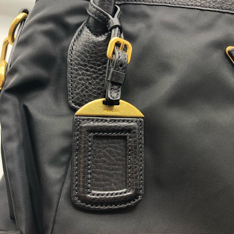 プラダ PRADA ナイロン 2Wayトートバッグ BR4420 ブラック×GD金具 ナイロン/レザー レディース トートバッグ