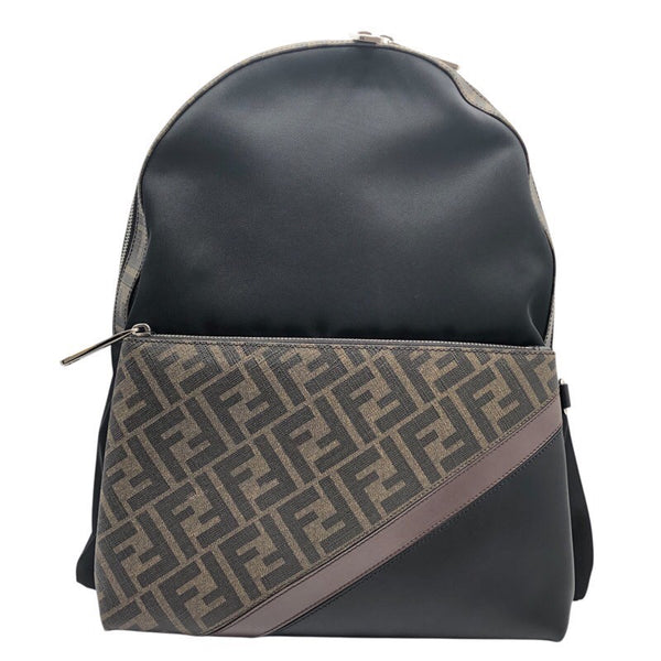 フェンディ FENDI バックバッグ ７VZ042 ブラック ナイロン・PVC・レザー ユニセックス リュック・デイパック
