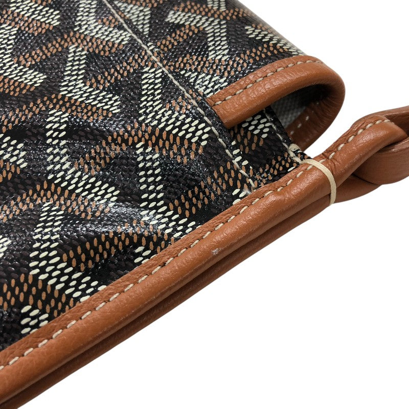 ゴヤール GOYARD プリュメ ポーチウォレット タン ゴヤールディンキャンバス レディース ショルダーバッグ