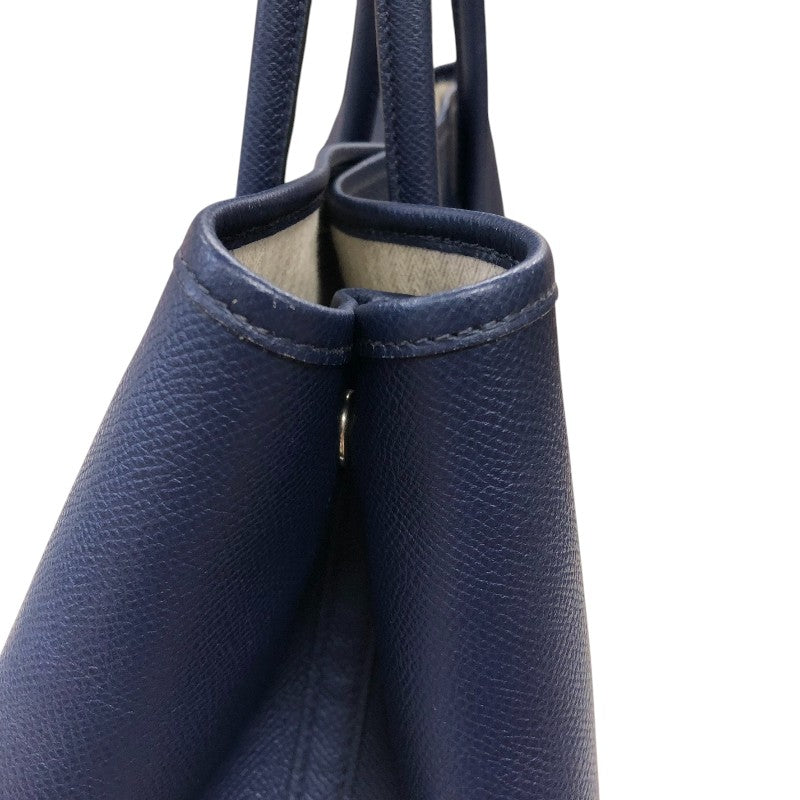 エルメス HERMES ガーデンパーティPM A刻 ブルーサフィール ヴォーエプソン ユニセックス ハンドバッグ
