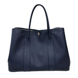 エルメス HERMES ガーデンパーティPM A刻 ブルーサフィール ヴォーエプソン ユニセックス ハンドバッグ