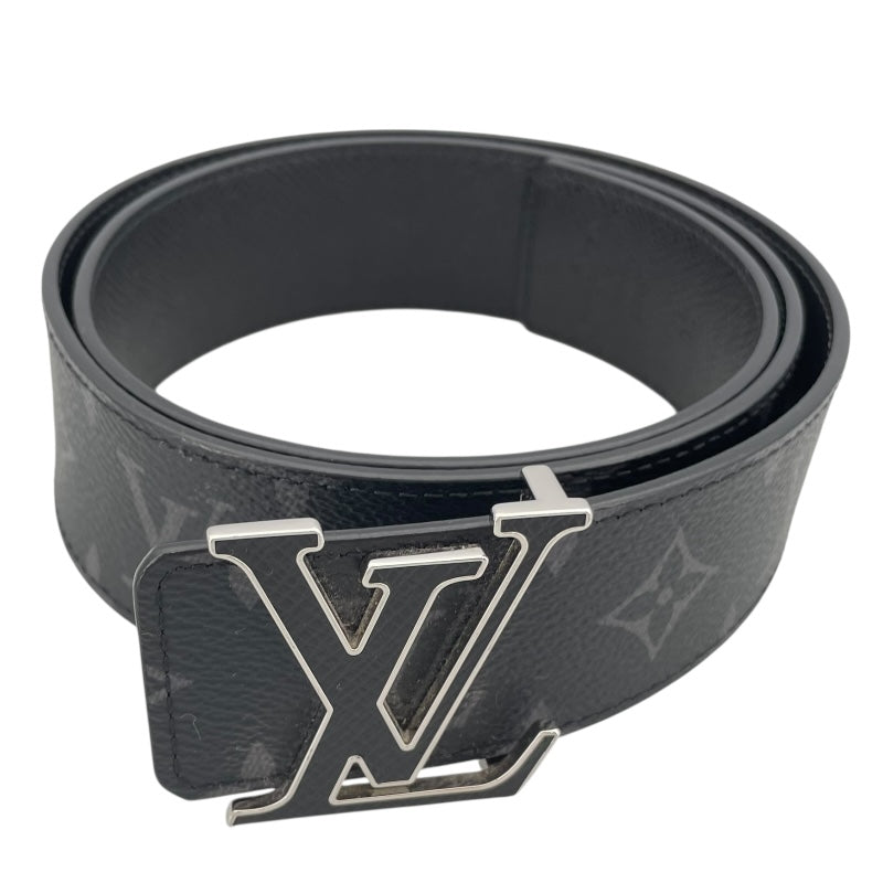 ルイ・ヴィトン LOUIS VUITTON サンチュール LVイニシャル40MM  85cm M0157V ブラック モノグラムエクリプス メンズ ベルト