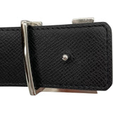 ルイ・ヴィトン LOUIS VUITTON サンチュール LVイニシャル40MM  85cm M0157V ブラック モノグラムエクリプス メンズ ベルト