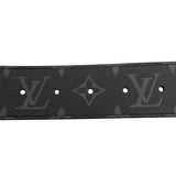 ルイ・ヴィトン LOUIS VUITTON サンチュール LVイニシャル40MM  85cm M0157V ブラック モノグラムエクリプス メンズ ベルト