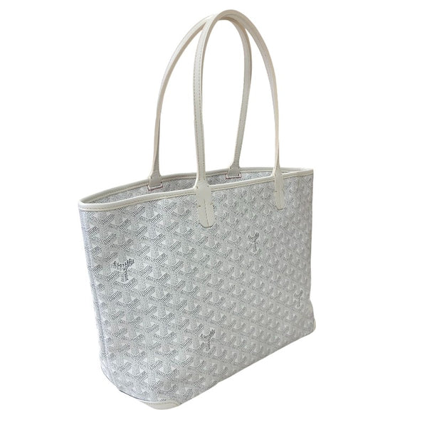 ゴヤール GOYARD アルトワPM ホワイト シルバー金具 ゴヤールディンキャンバス レディース ハンドバッグ