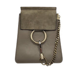 クロエ Chloe フェイ　スモール グレージュ/GD金具 レザー ユニセックス ショルダーバッグ