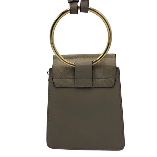 クロエ Chloe フェイ　スモール グレージュ/GD金具 レザー ユニセックス ショルダーバッグ
