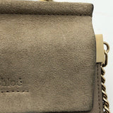 クロエ Chloe フェイ　スモール グレージュ/GD金具 レザー ユニセックス ショルダーバッグ