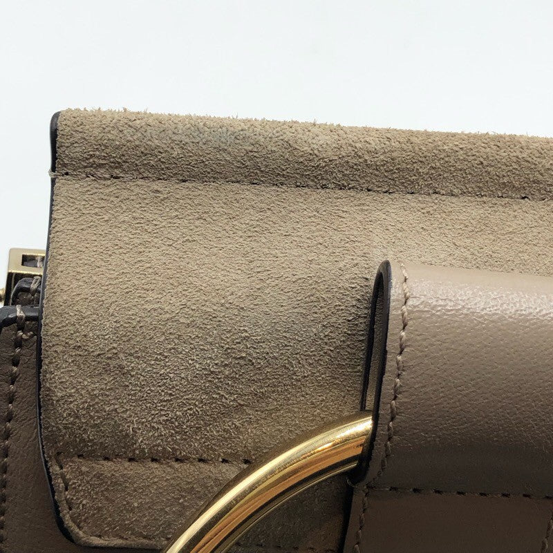 クロエ Chloe フェイ　スモール グレージュ/GD金具 レザー ユニセックス ショルダーバッグ