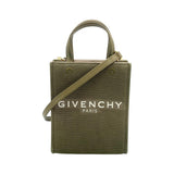 ジバンシィ GIVENCHY Gトート パーティカルミニ カーキ キャンバス レディース ショルダーバッグ