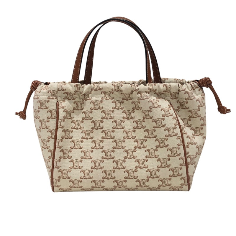 セリーヌ CELINE スモールカバドローストリングバッグ 111012 ホワイト セリーヌ CELINE スモールカバドローストリングバッグ 111012 ホワイト