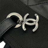 シャネル CHANEL パリビアリッツトートMM A34209　18番台 ブラック　シルバー金具 コーティングキャンバス レディース トートバッグ