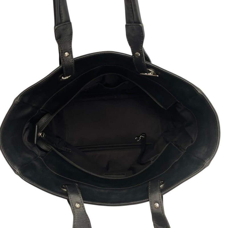 シャネル CHANEL パリビアリッツトートMM A34209　18番台 ブラック　シルバー金具 コーティングキャンバス レディース トートバッグ