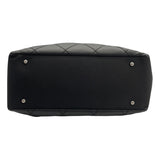 シャネル CHANEL パリビアリッツトートMM A34209　18番台 ブラック　シルバー金具 コーティングキャンバス レディース トートバッグ