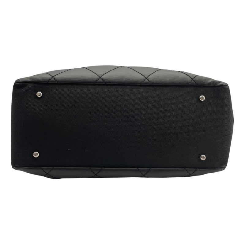 シャネル CHANEL パリビアリッツトートMM A34209　18番台 ブラック　シルバー金具 コーティングキャンバス レディース トートバッグ