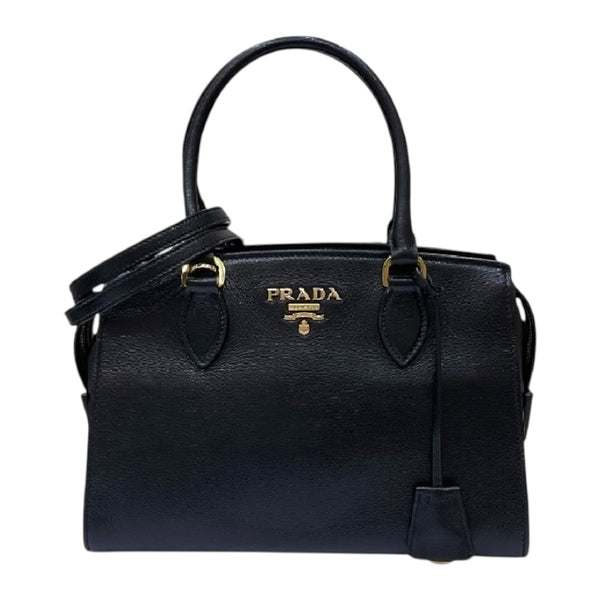 プラダ PRADA 2WAY ハンドバッグ 1BA164 ブラック レザー レディース ショルダーバッグ