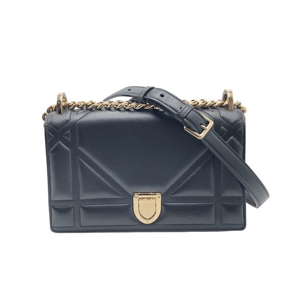 クリスチャン・ディオール Christian Dior ディオラマ ショルダーバッグ M0421ONGJ ブラック×GD金具 ラム レディース ショルダーバッグ