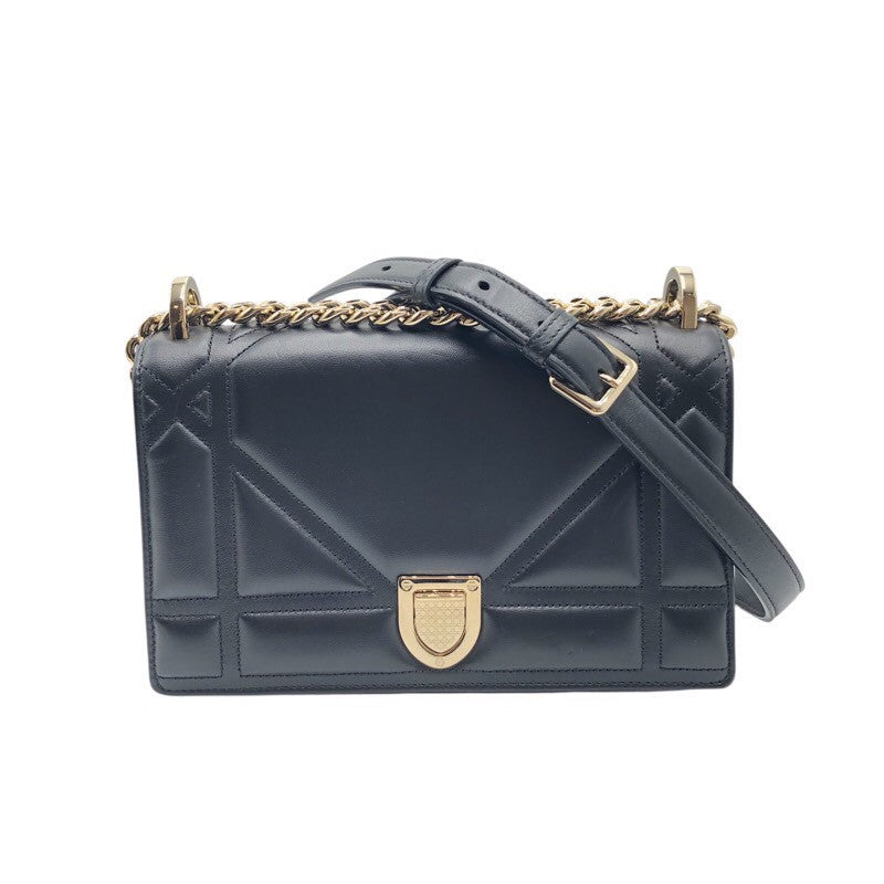 クリスチャン・ディオール Christian Dior ディオラマ ショルダーバッグ M0421ONGJ ブラック×GD金具 ラム レディース ショルダーバッグ